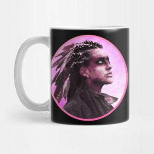 Tribal girl looking up at the stars Mug